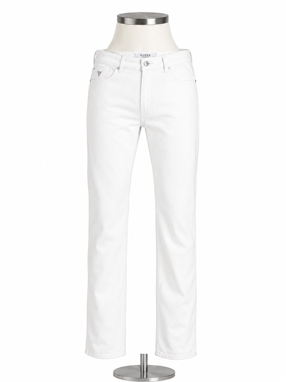 GUESS Men’s White Straight Jeans